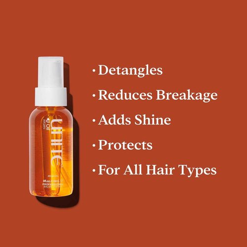 UNITE Hair – 7SECONDS Detangler & U Oil – Argan Oil – Tame Frizz, Shine, Protect UV/Heat, 8oz, 4oz