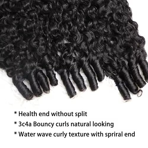Burmese Curly Bundles Human Hair Unprocessed 100% Real Human Hair Burmese Bundles Water Wave Bundle For Quick Weave Double Weft Natural Black Color 14 16 18 Inch for black women