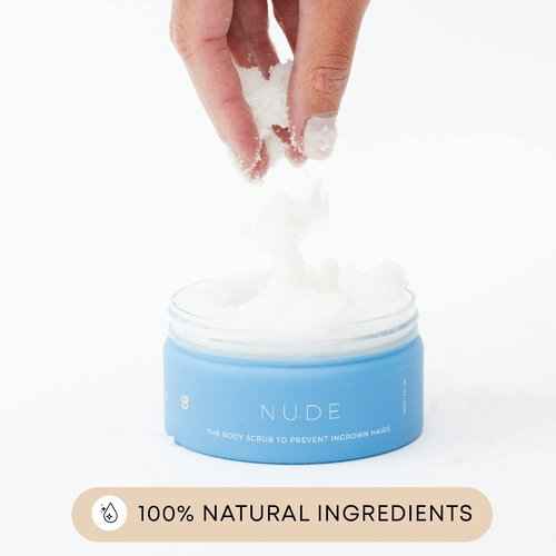 Bushbalm Nude, Bermuda, and Sweet Escape Set - Prevent Ingrown Hairs, Remove Dark Spots, Rejuvenate Dull Skin - Exfoliating Scrub for Soft and Glowing Skin, 236 ml Each