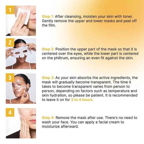 Bee & Beauty Bio Collagen Overnight Mask Pack Of 20 Korean Face Mask For Glass Skin Sheet Mask For Deep Hydration, Pore Minizmizing With Goodness Of Honey