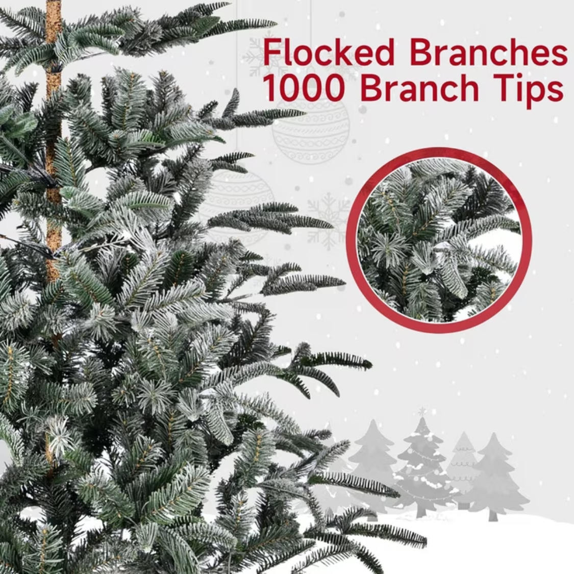 7ft Unlit Aspen Fir Artificial Christmas Tree - Green