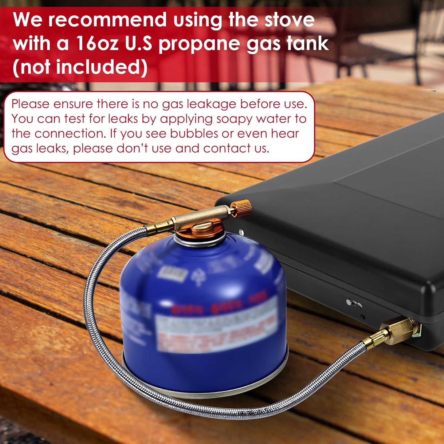 3-Burner Portable Camping Stove - 20000 BTU, Foldable with Toast Tray