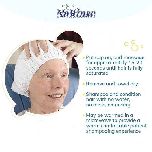 No-Rinse Shampoo Cap by Cleanlife Products (Pack of 30), Shampoo and Condition Hair with no Water or Rinsing - Microwaveable, Rinse-Free, Latex-Free and Alcohol-Free
