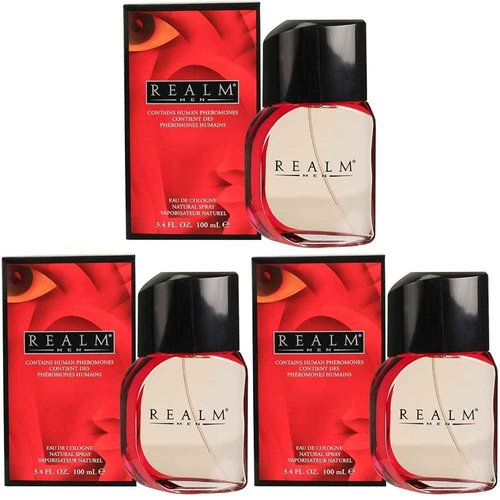 Erox Realm Corporation For Men. Eau De Cologne Spray 3.4 Oz. (Pack of 3)