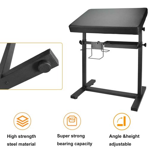 Tattoo Armrest Height Adjustable Oversized Soft Tattoo Armrest for Tattoo Supplies (Black-Old Model)