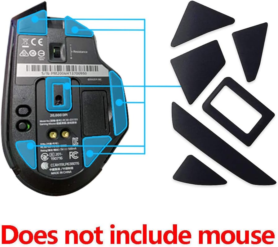 2Sets Mouse Skates Pads Mouse Feet Replacement for Razer Basilisk Ultimate RC30-031701mouse