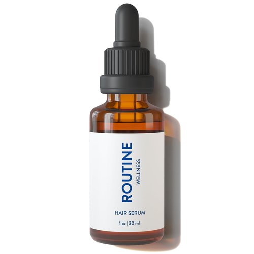 Routine Wellness Anti-Thinning Rose Hips Shampoo and Conditioner Set for Thinning Hair, Hair Serum & Supplement