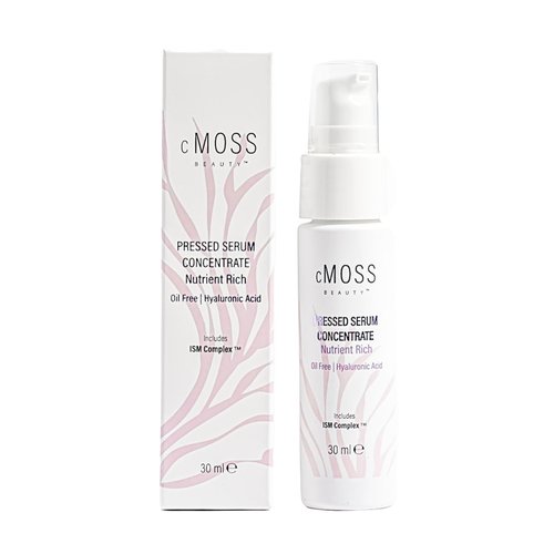 cMOSS BEAUTY Sea Moss Infused Pressed Serum Concentrate with Hyaluronic Acid, Oil-Free, Vegetable Ceramides, and Vitamins A,C,E to Plump and Tighten Skin
