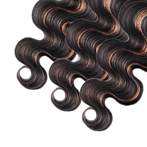 20 20 20 Inch Ombre Bundles P1B30 Body Wave Human Hair Bundle Two Tone Black Mixed With Color 30 Body Wave Bundle Fridnae Hair 1B30 Highlight Brown Bundles