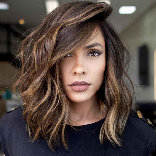 Ombre Brown Lace Front Wigs for Black Women Pre plucked Ready to Wear 13x4 HD Lace Frontal with Dark Roots Bob Hair Cut Natural Looking Synthetic Heat Resistant Fiber Wig