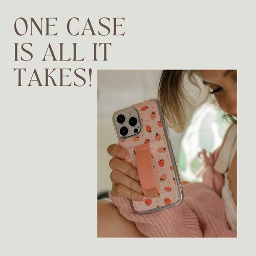 Walli Cases for iPhone 15 Plus Case Aesthetic Wallet Phone Case Card Holder, Securely Holds up to 2 Cards - Cute, Trendy Phone Cover for Women, fits iPhone 15 Plus, with Kickstand & Finger Strap