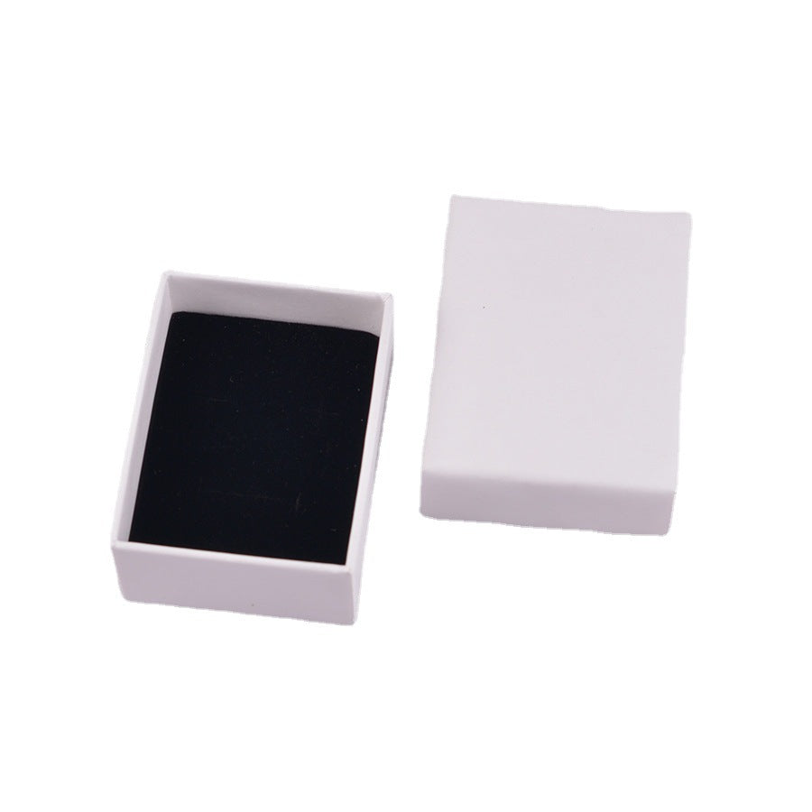 Jewelry Gift Box for Rings & Bracelets - White Paper Cover Storage Box