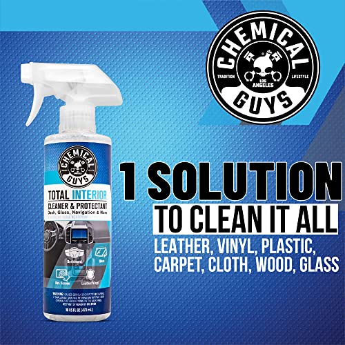 Chemical Guys Total Interior Cleaner and Protectant, Safe for Cars, Trucks, SUVs, Jeeps, Motorcycles, RVs & More, 16 fl oz, (2 Pack) SPI2201602