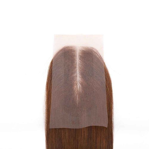 DreamPack Bone Straight Virgin Human Hair 3 Bundles with 2 * 6 Closure Raw Hair 15A Bundles 100% Unprocessed Premium Raw Hair for Women Natural Color (10"10"10" + 8", 33#)