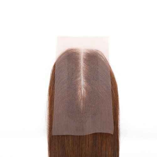 DreamPack Bone Straight Virgin Human Hair 3 Bundles with 2 * 6 Closure Raw Hair 15A Bundles 100% Unprocessed Premium Raw Hair for Women Natural Color (8"8"8" + 8", 33#)