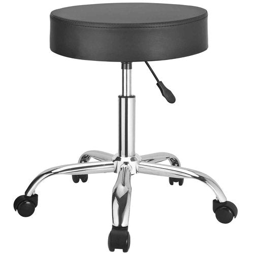 JOSTZHXIN Rolling Stool Height Adjustable Round Swivel Stool for Tattoo Salon Spa Massage, Home Office Chair