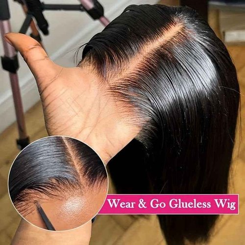 Aorbige 5x5 Long Deep Parting HD Swiss Lace Melt Skin Lace Closure Straight Style Much Fuller Natural Hair Line Human Hair Natural Black 22inch HD Closure