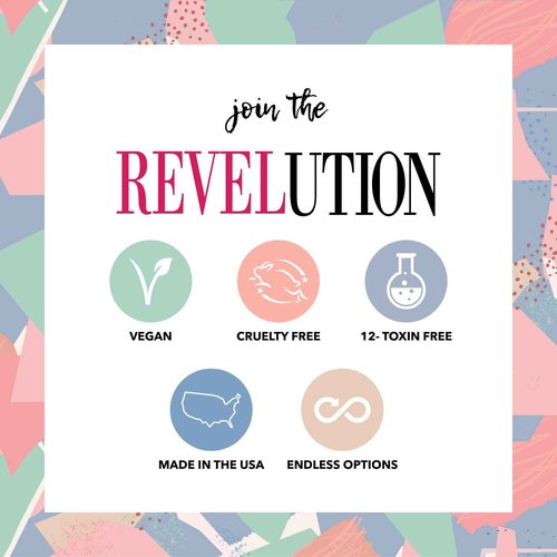 Revel Nail Dip Powder - Glitter Dip Powder for Nails, Chip Resistant Dip Nail Powder with Vitamin E and Calcium, DIY Manicure, 6-Pack