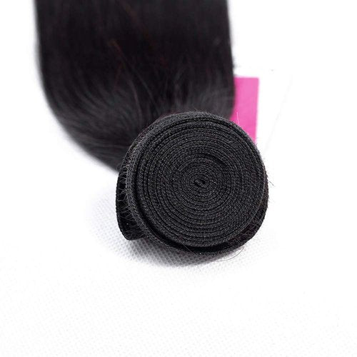 ISEE Hair 8A Peruvian Remy Hair Silky Straight Hair Weave 100% Unprocessed Peruvian Straight Hair One Bundle Natural Color 24inches