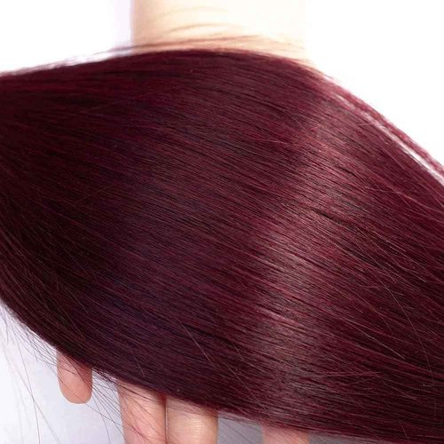 Habiliana Human Hair Bundles 10 12 14 Inch Burgundy 99J Straight Bundles Human Hair 100% Unprocessed Soft Sewn In with Double Drown Weft for Black Women