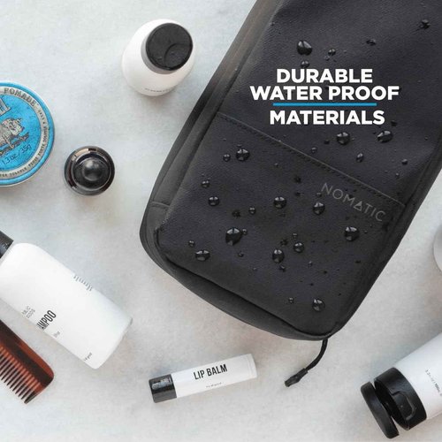 NOMATIC Toiletry Bag for Travel - Great for Travel Size Toiletries - Travel Essentials Wash Bag - Travel Makeup Bag, (Black), Large V2