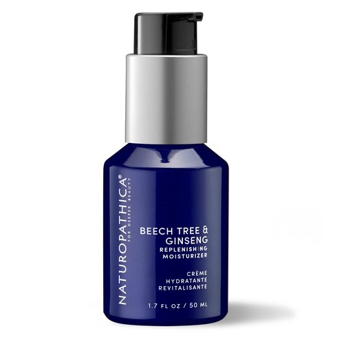 Naturopathica Beech Tree & Ginseng Replenishing Moisturizer, Hydrating and Firming Face Moisturizer, Antioxidant Rich Daily Face Lotion for Men and Women, 1.69 fl oz