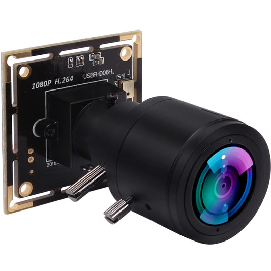 ALPCAM 1080P USB Camera Module, 0.01Lux Low Light Camera with 2.8-12mm Varifocal Lens H.264 2MP CMOS IMX323 UVC Industrial Webcam Board for Window Linux Android Mac OS