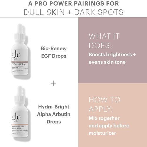 Glo Skin Beauty Hydra-Bright Alpha Arbutin Drops | Smoothing, Brightening Serum Delivers A Radiance Boost In Just A Few Drops
