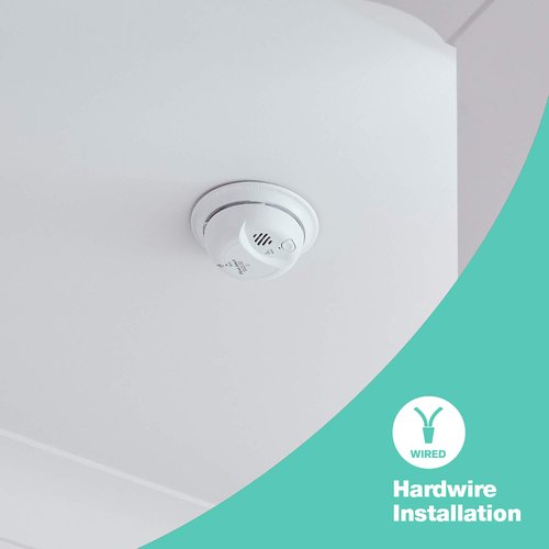 First Alert BRK SC9120B-6 Hardwired Smoke and Carbon Monoxide Detector (CO) with Battery Backup. 6-Pack , White