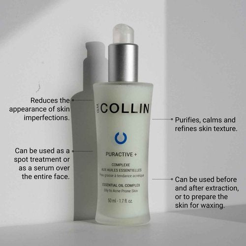 G.M. COLLIN Puractive+ Essential Oil Complex | Salicylic Acid Face Serum for Oily or Acne Prone Skin | Helps Reduce the Appearance of Blemishes