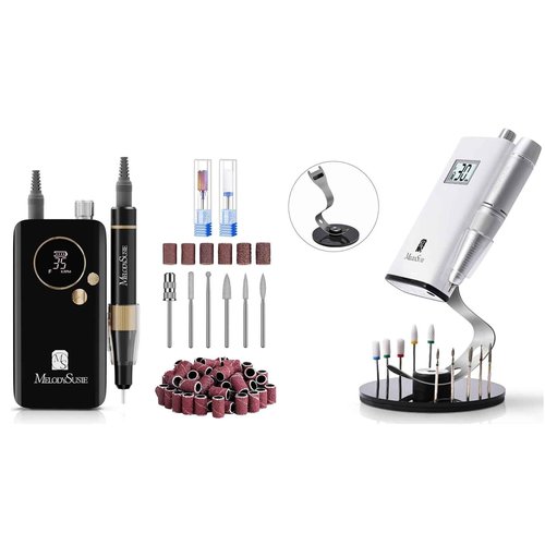 MelodySusie Professional 35000 RPM SM200F Nail Drill with Nail Drill Machine Holder