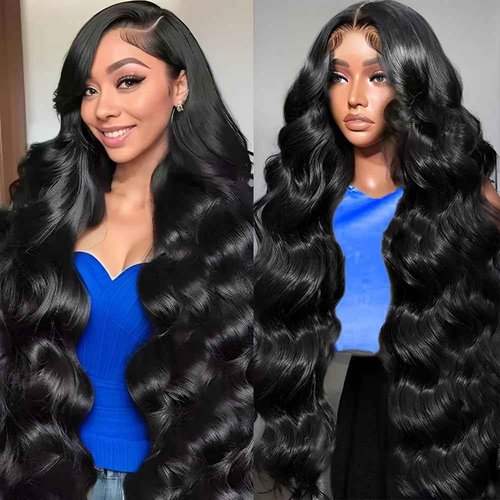 Gurdan Body Wave Lace Front Wigs Human Hair Pre Plucked 200 Density HD Lace Frontal Wig With Baby Hair 13x6 Lace Front Wigs Natural Color Glueless Wigs 22 Inch