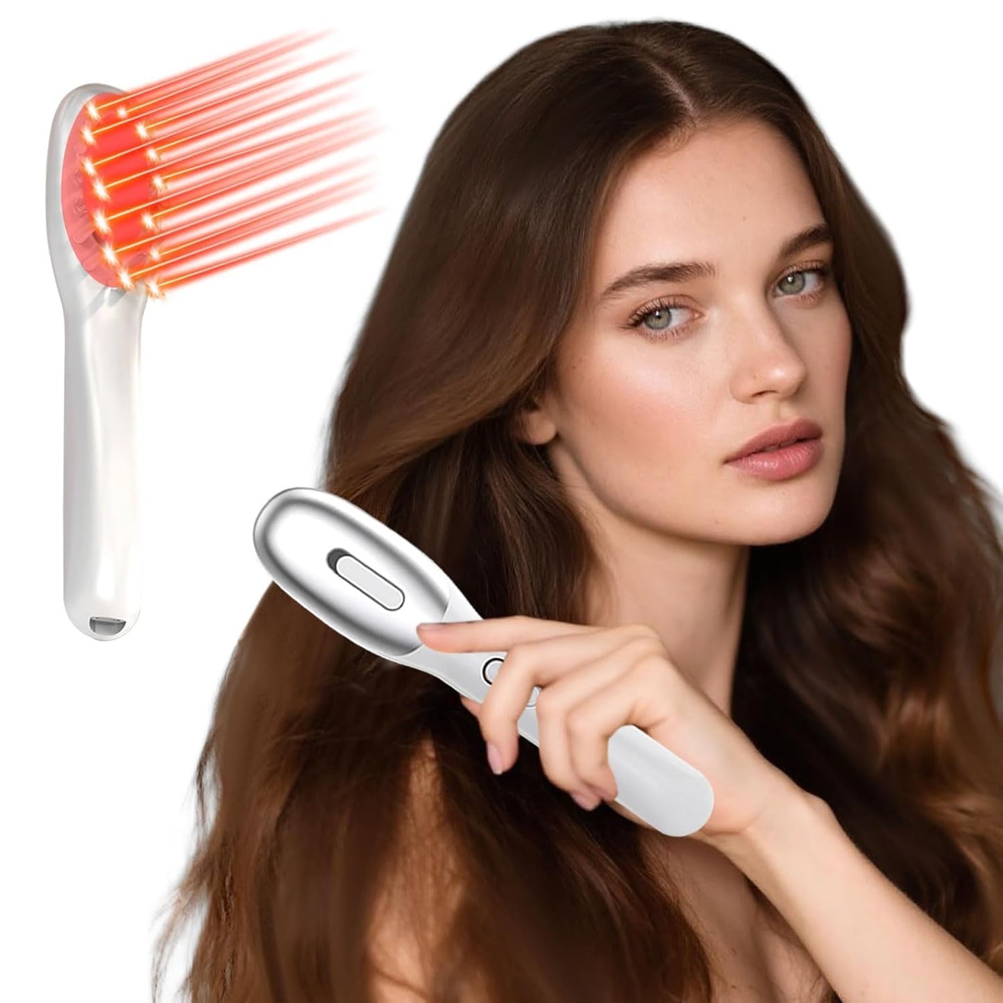 Laser Therapy Hair Growth Comb,Model: Lasercomb-001, Promote Hair Growth in Women and Men,Laser Comb is a Hand-Held Comb-Shaped Low Level Laser Therapy Device