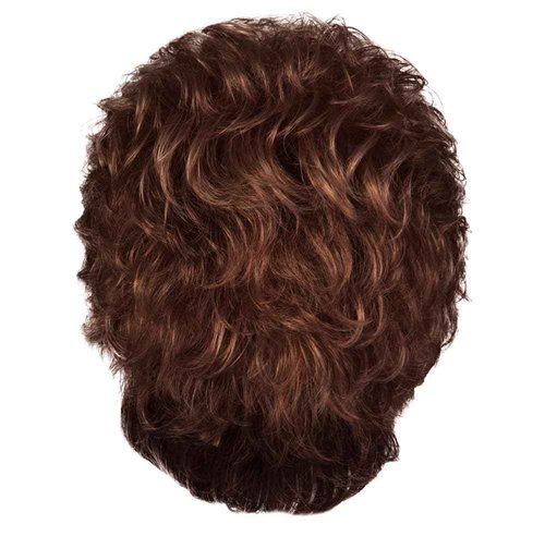 GABOR Instinct Luxury Short Wavy Shag Wig With Extended Lace Front by Hairuwear, Petite Average Size Cap, G630+ Chocolate Copper Mist