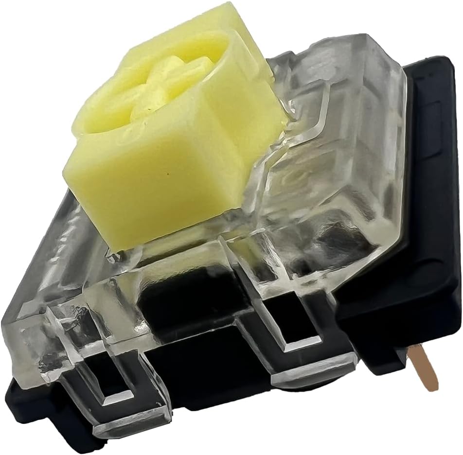 Zhouwang Gateron KS-33 Low Profile 2.0 Jade Tactile Keyboard Switches,Light Green 3-Pin 65gf RGB LED Factory Pre-lubed for MX Mechanical Keyboard(45Pcs)