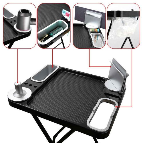STYLANCE Folding Salon Tray, Folding Salon Rolling Tray, Color Tray for Hair Stylist, Esthetician,Tattoo, Beauty