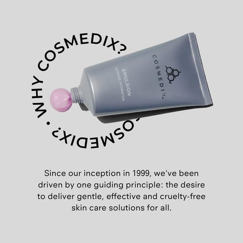 COSMEDIX Emulsion Intense Face Moisturizer for Women & Men - Ultra-Nourishing Hydrating Face Cream for Dry Skin & Redness - Shea Butter Lotion Facial Skin Care for Smoother, Radiant Glow