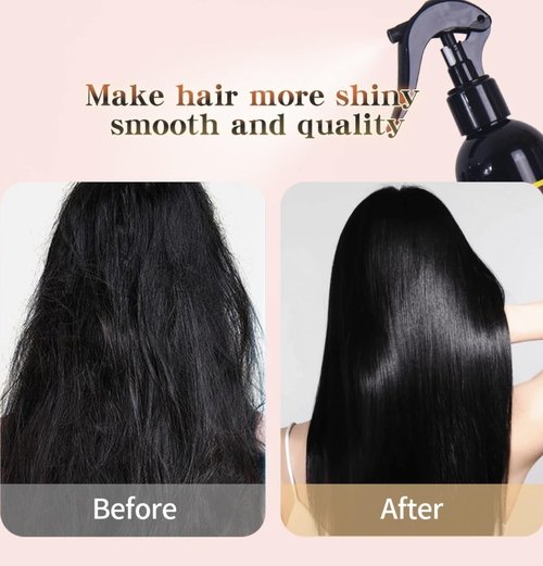 Meidu Combo Hair Mask Color Chao Frizz 1000mL & Hair Spray Protector Frizz Ease 250g (Anti Frizzy, Repair Damaged Hair, Prevent Hair Loss, Stimulate Hair Growth, Keeps Color Last Up to 8 Weeks)