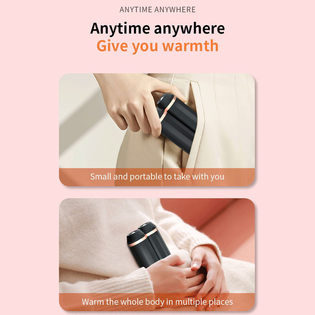 Portable Hand Warmers Powerbank 2 Pack with Flashlight and Magnetic Cover for Camping Hiking Hunting
