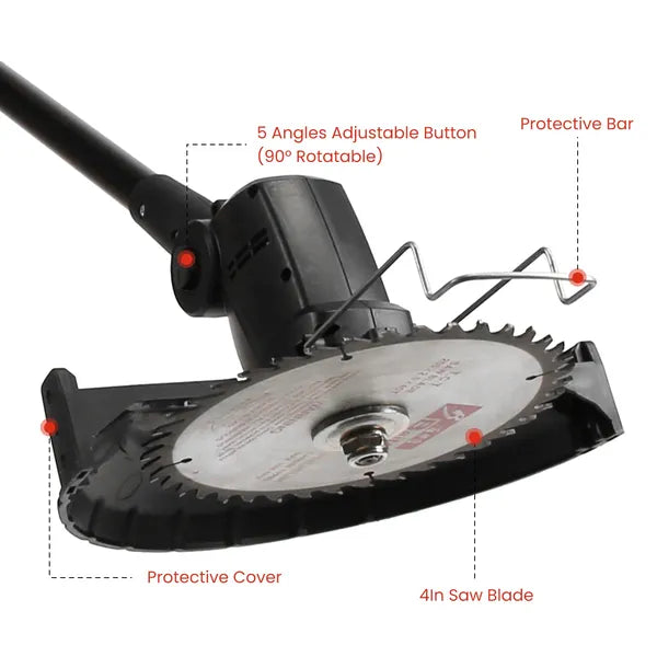 Cordless 3-in-1 Electric Pole Saw, Chainsaw & Trimmer Kit