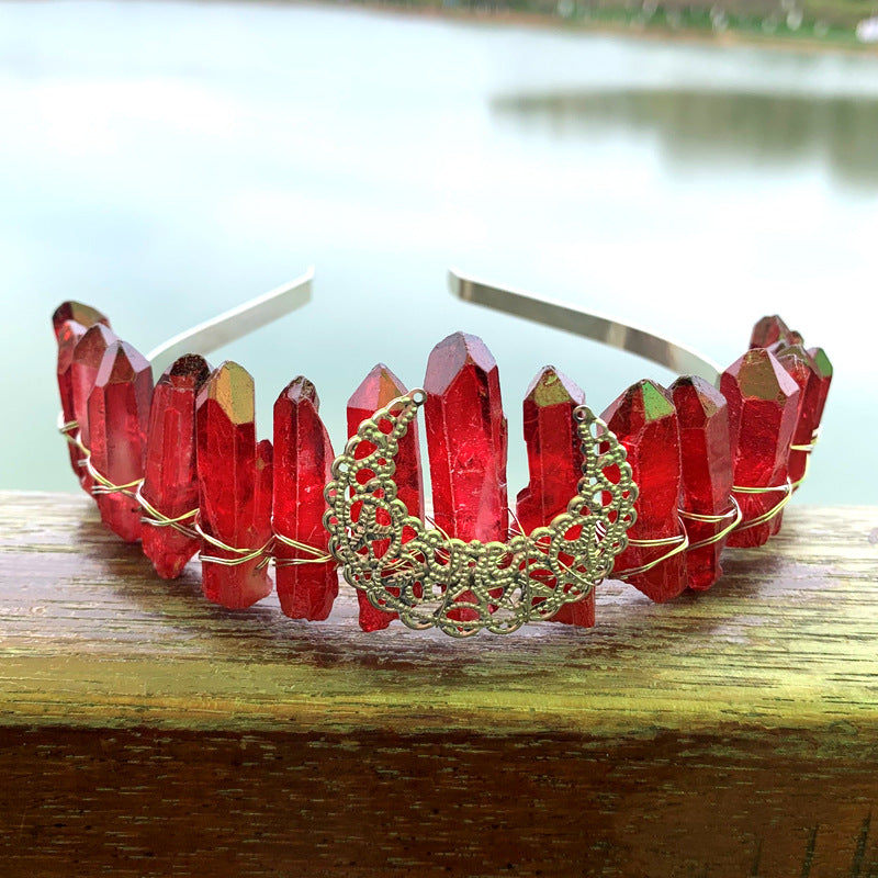 Crystal Rainbow Crown Hair Band