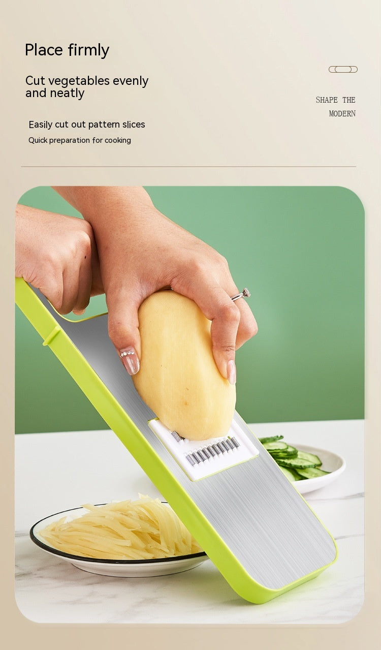 Multi-Function Vegetable Chopper with Stainless Steel Cutter and Storage