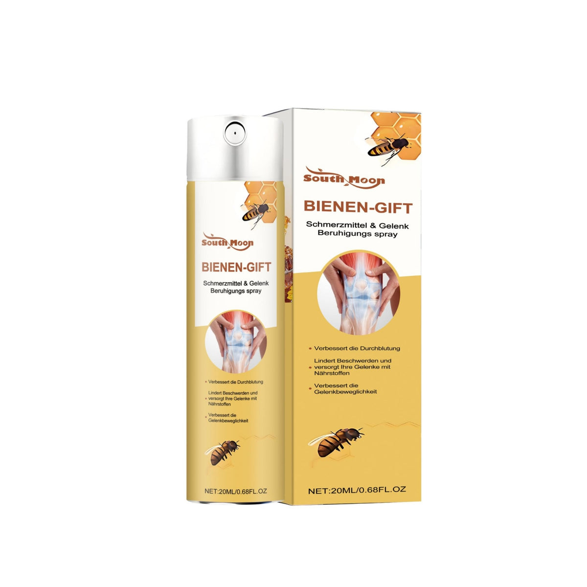 Joint Soothing Spray with Menthol and Bee Venom - 20ML Pain Relief for Joints
