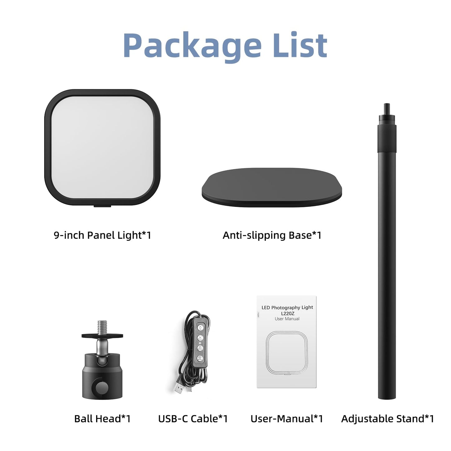 ALTSON 10in Zoom Lighting for Computer, Full-Screen LED Video Conference Light, Desk Ring Light with Stand and Phone Holder for Video Call, Webcam, Home Office, Podcast, Online Meeting, Live Streaming