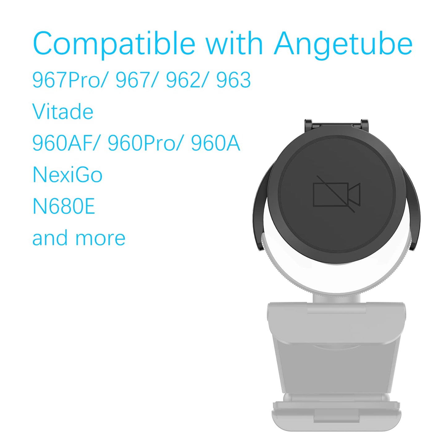 Angetube 1080P Streaming Webcam Kits, 967 HD Web Camera with Microphone and Light, Software Control, Webcam Cover - Web Cam Privacy Shutter to Protect Lens and Security
