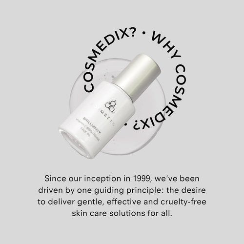 COSMEDIX Brilliancy Vitamin C Brightening Face Oil for Women & Men - Hydrating Facial Oil for Dark Spots & Uneven Skin Tone - Ultra-Nourishing Facial Skin Care Products, Moisturized & Natural Glow