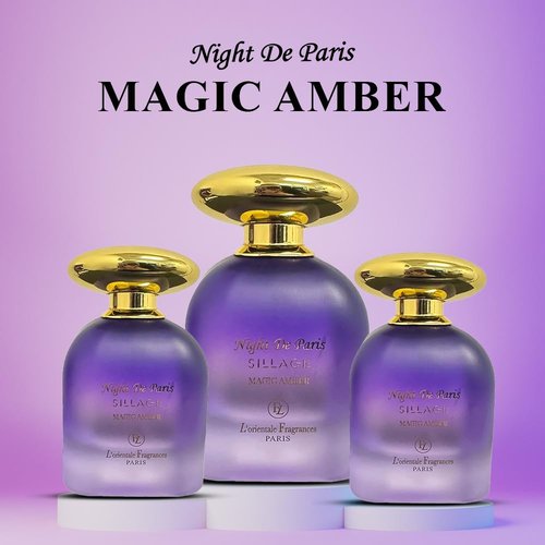 Night De Paris SILLAGE Magic Amber by Lorientale Fragrances Extrait de Parfum Spray 3.4 oz
