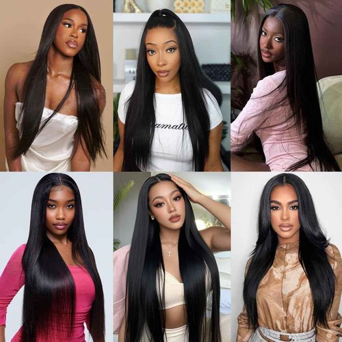 12A Human Hair Bundles 20 22 24 Inch Straight Human Hair Unprocessed Brazilian Hair 3 Bundles Quick Weave Natural Black