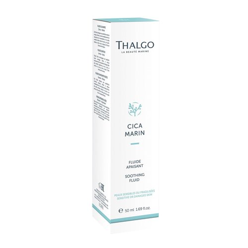 THALGO Soothing fluid from the professional product line CICA Marin, the first SOS care line with marine prebiotics, repairs, soothes and strengthens sensitive and weakened skin