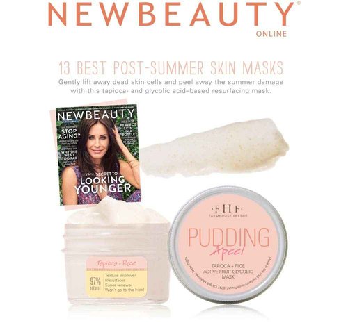 FarmHouse Fresh Pudding Apeel Tapioca Rice Active Fruit Glycolic Mask, 3.2 Fl Oz